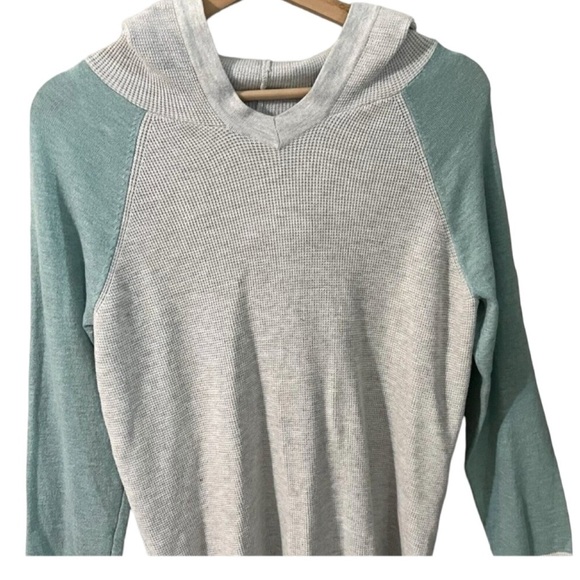 Evolution By Cyrus Colorblock Hooded Waffle Top NWT Size 2X - Picture 6 of 11
